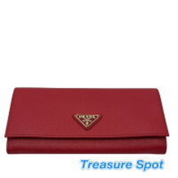 Prada long Wallet pink leather - Picture 1 of 5